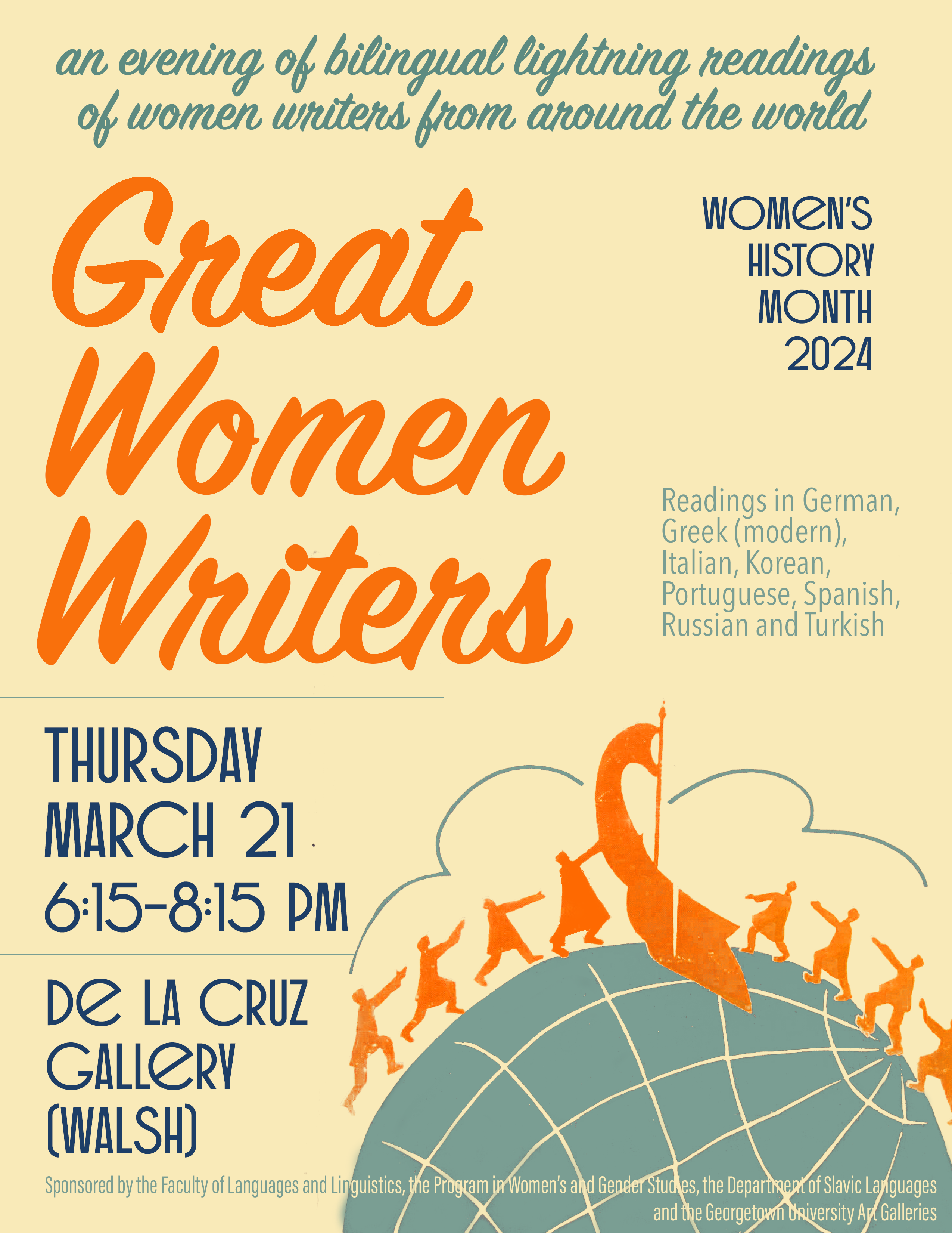 poster for Great Women Writers